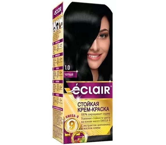 Cream-hair dye "OMEGA-9" tone: 1.0, black (10325845)